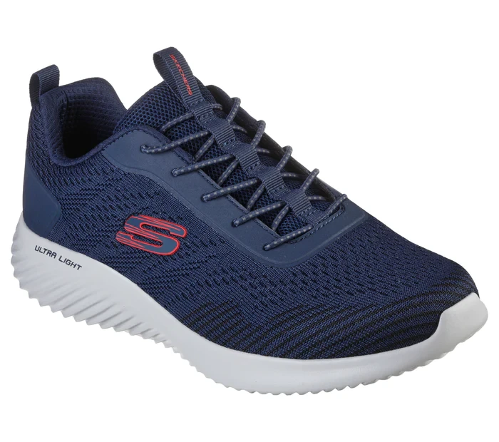 Skechers Navy Mens Casual Comfort Lace Up Trainers