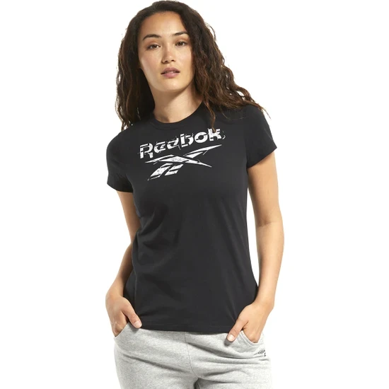Reebok Te Graphic Tee-Stack Logo Women's Training T-shirt