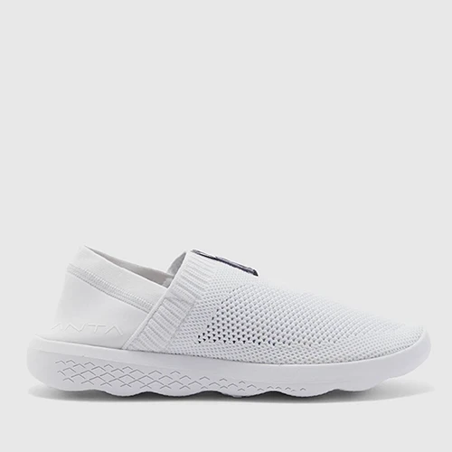 Anta Ribbed Trim PerForated Low-Top Slip-On Sneakers For Women